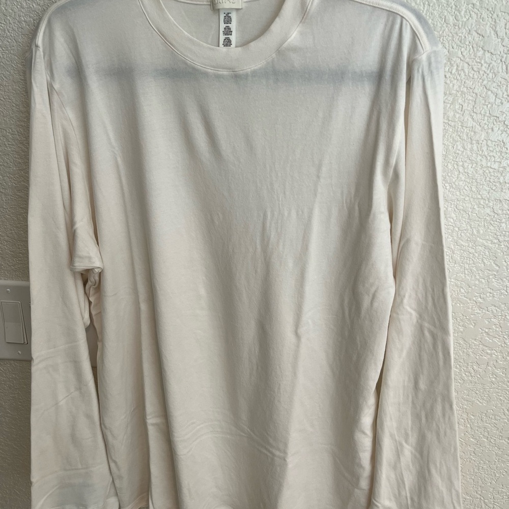 SKIMS Long Sleeve Tee in Cream
